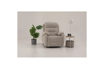 Navren Reclinerfåtölj Elektrisk - Krämvit - Möbler - Vardagsrum - Fåtöljer - Biofåtöljer & reclinerfåtöljer