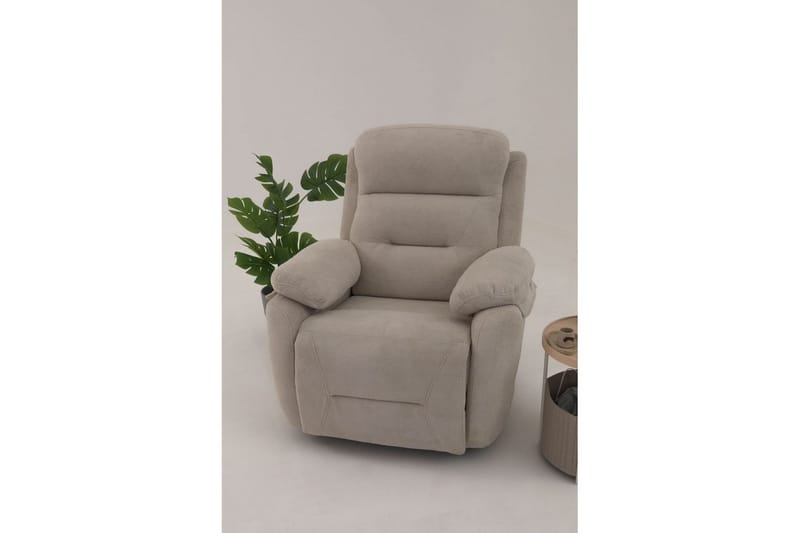 Navren Reclinerfåtölj Elektrisk - Krämvit - Möbler - Vardagsrum - Fåtöljer - Liggfåtöljer
