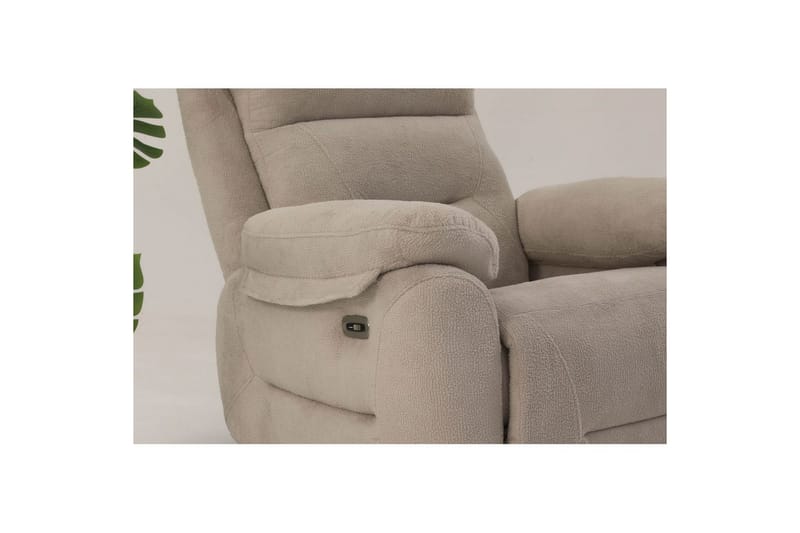 Navren Reclinerfåtölj Elektrisk - Krämvit - Möbler - Vardagsrum - Fåtöljer - Liggfåtöljer
