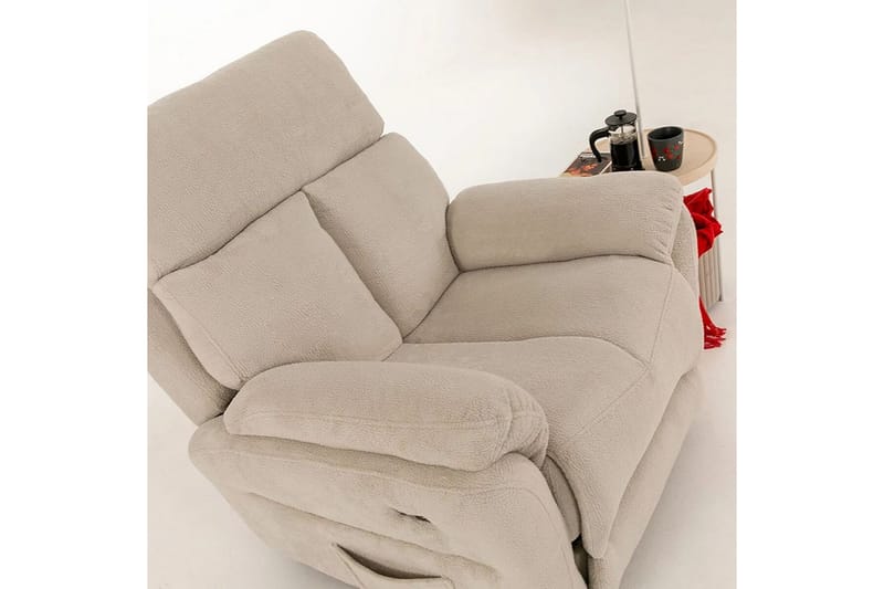 Navren Reclinerfåtölj Elektrisk - Krämvit - Möbler - Vardagsrum - Fåtöljer - Liggfåtöljer