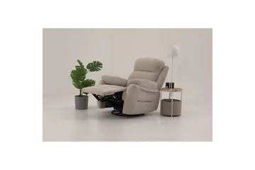 Navren Reclinerfåtölj Elektrisk - Krämvit - Möbler - Vardagsrum - Fåtöljer - Biofåtöljer & reclinerfåtöljer