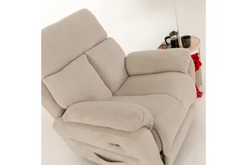 Navren Reclinerfåtölj Elektrisk - Krämvit - Möbler - Vardagsrum - Fåtöljer - Biofåtöljer & reclinerfåtöljer