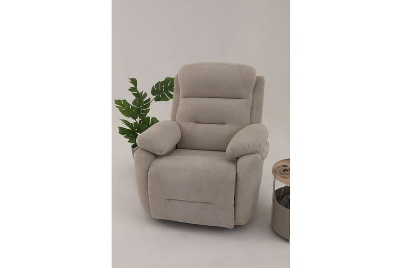 Navren Reclinerfåtölj Elektrisk - Krämvit - Möbler - Vardagsrum - Fåtöljer - Liggfåtöljer