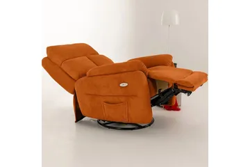 Navren Reclinerfåtölj Elektrisk - Röd - Möbler - Vardagsrum - Fåtöljer - Biofåtöljer & reclinerfåtöljer