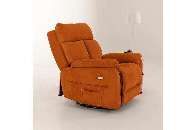 Navren Reclinerfåtölj Elektrisk - Röd - Möbler - Vardagsrum - Fåtöljer - Biofåtöljer & reclinerfåtöljer