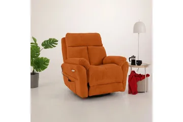 Navren Reclinerfåtölj Elektrisk - Röd - Möbler - Vardagsrum - Fåtöljer - Biofåtöljer & reclinerfåtöljer
