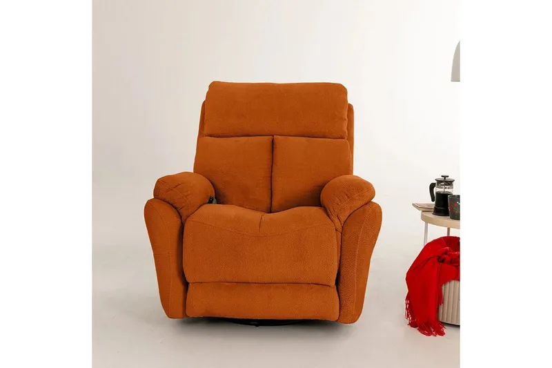 Navren Reclinerfåtölj Elektrisk - Röd - Möbler - Vardagsrum - Fåtöljer - Biofåtöljer & reclinerfåtöljer