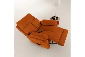 Navren Reclinerfåtölj Elektrisk - Röd - Möbler - Vardagsrum - Fåtöljer - Biofåtöljer & reclinerfåtöljer