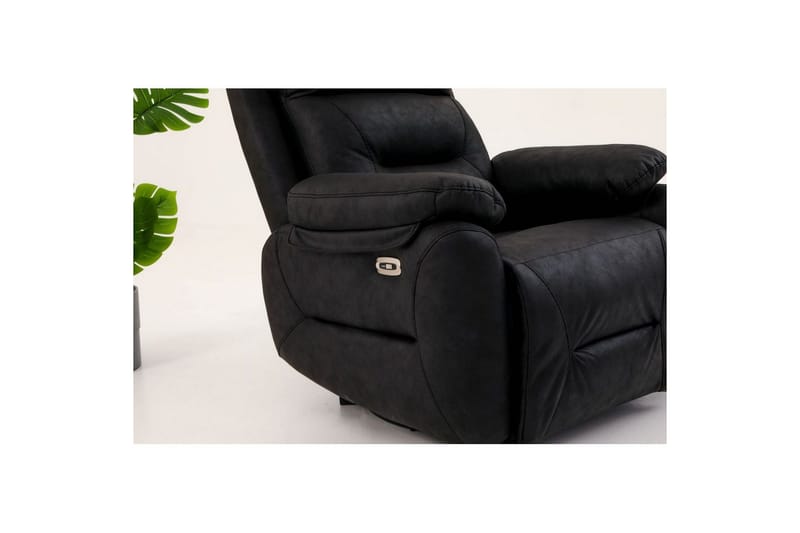 Navren Reclinerfåtölj Elektrisk - Svart - Möbler - Vardagsrum - Fåtöljer - Biofåtöljer & reclinerfåtöljer