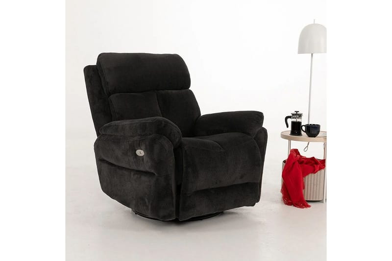 Navren Reclinerfåtölj Elektrisk - Svart - Möbler - Vardagsrum - Fåtöljer - Biofåtöljer & reclinerfåtöljer