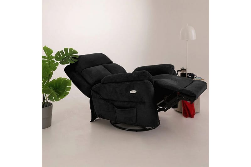 Navren Reclinerfåtölj Elektrisk - Svart - Möbler - Vardagsrum - Fåtöljer - Biofåtöljer & reclinerfåtöljer