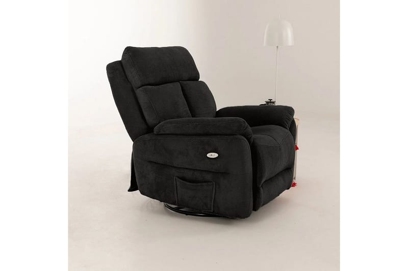Navren Reclinerfåtölj Elektrisk - Svart - Möbler - Vardagsrum - Fåtöljer - Liggfåtöljer