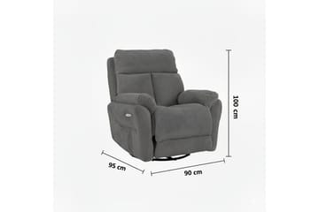 Navren Reclinerfåtölj Elektrisk - Svart - Möbler - Vardagsrum - Fåtöljer - Biofåtöljer & reclinerfåtöljer