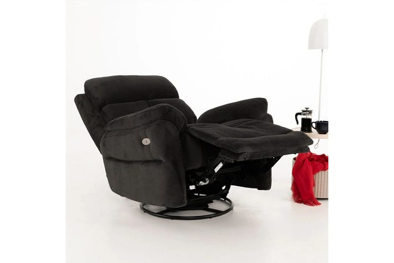 Navren Reclinerfåtölj Elektrisk - Svart - Möbler - Vardagsrum - Fåtöljer - Biofåtöljer & reclinerfåtöljer