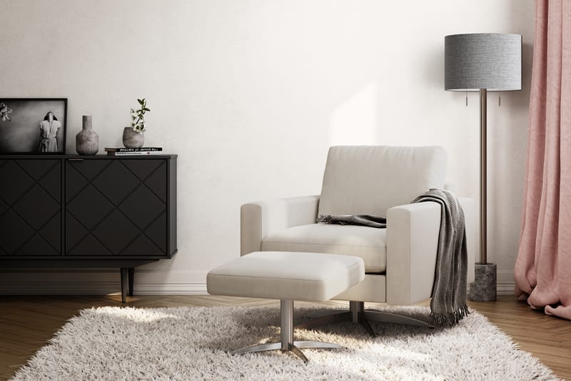 NISTOSO Fåtölj Beige/Svart - Möbler - Vardagsrum - Fåtöljer