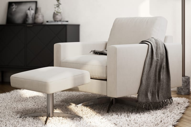 NISTOSO Fåtölj Beige/Svart - Möbler - Vardagsrum - Fåtöljer