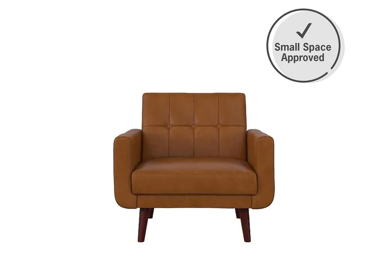 Nola Fåtölj Konstläder/Ljusbrun - Dorel Home - Möbler - Vardagsrum - Fåtöljer