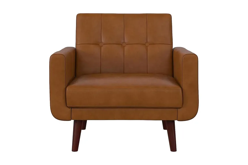 Nola Fåtölj Konstläder/Ljusbrun - Dorel Home - Möbler - Vardagsrum - Fåtöljer