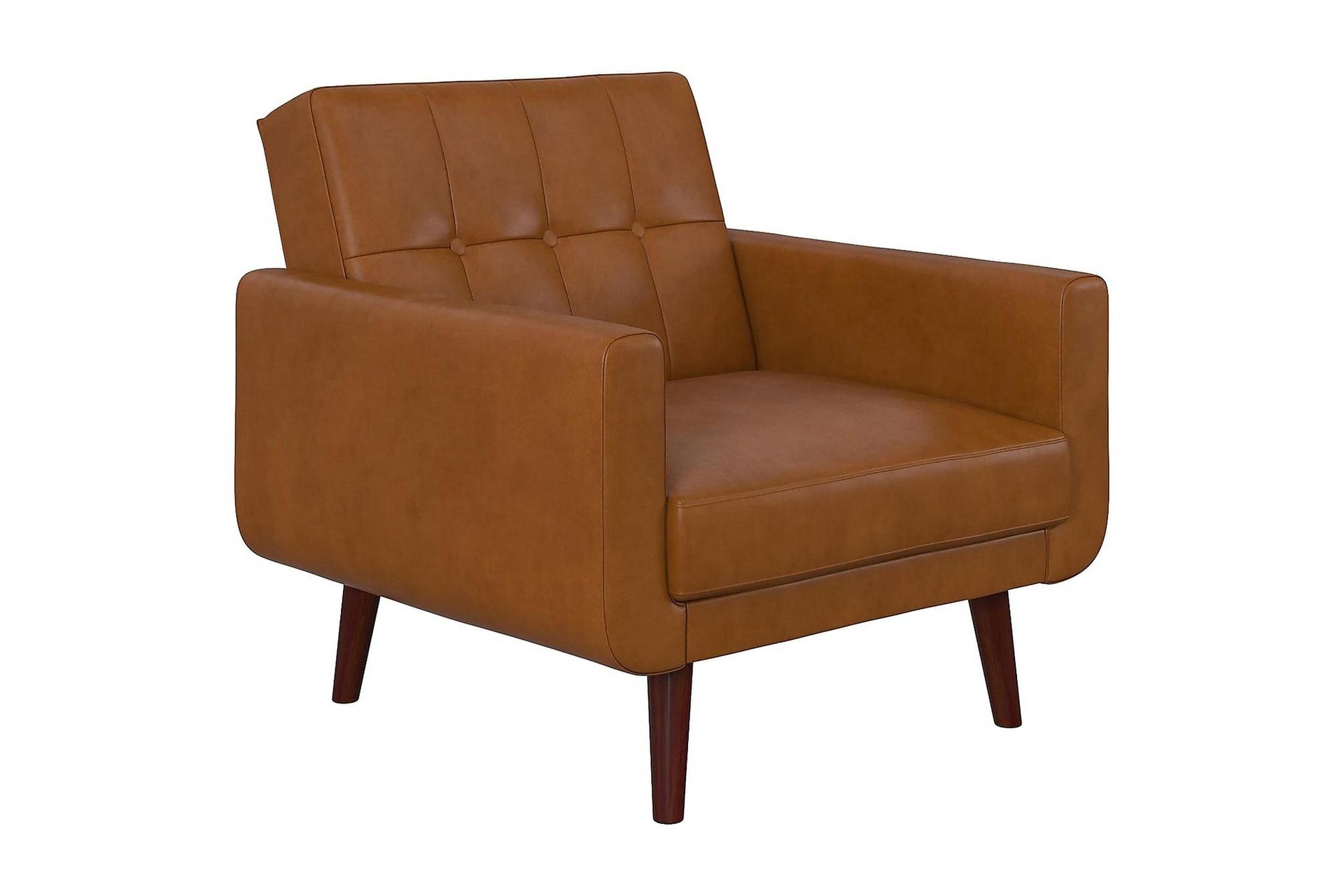 nola fåtölj konstläder/ljusbrun - dorel home