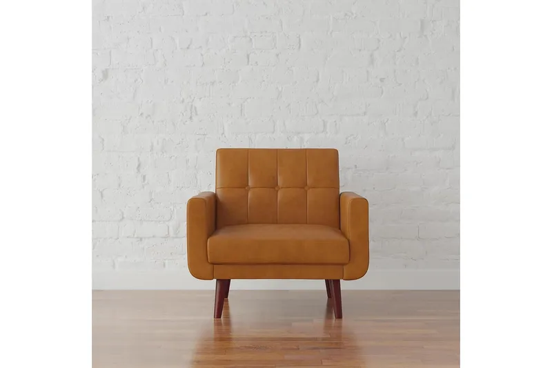 Nola Fåtölj Konstläder/Ljusbrun - Dorel Home - Möbler - Vardagsrum - Fåtöljer