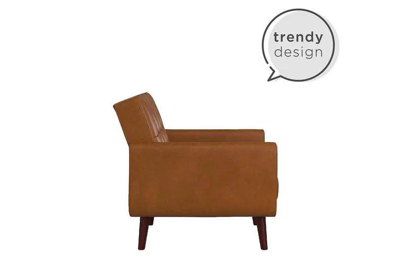 Nola Fåtölj Konstläder/Ljusbrun - Dorel Home - Möbler - Vardagsrum - Fåtöljer