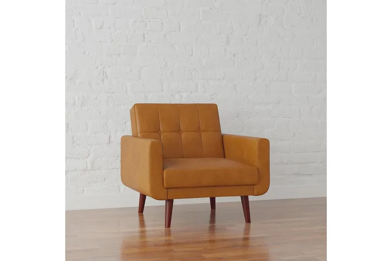 Nola Fåtölj Konstläder/Ljusbrun - Dorel Home - Möbler - Vardagsrum - Fåtöljer