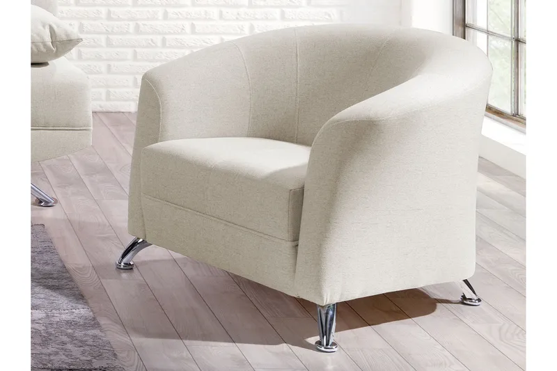 Olier Fåtölj 77x86 cm - Vit - Möbler - Vardagsrum - Fåtöljer