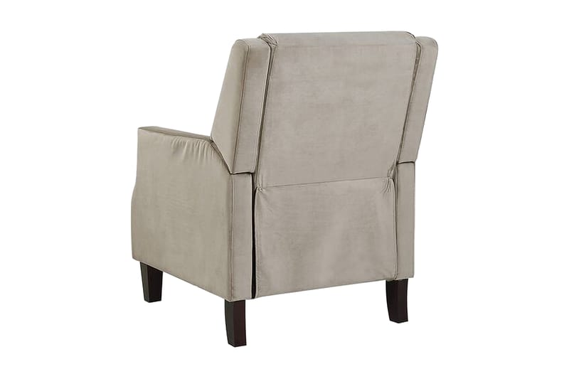 OLTEDAL Fåtölj Sammet/Beige/Grå - Möbler - Vardagsrum - Fåtöljer
