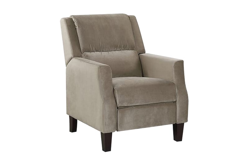 OLTEDAL Fåtölj Sammet/Beige/Grå - Möbler - Vardagsrum - Fåtöljer