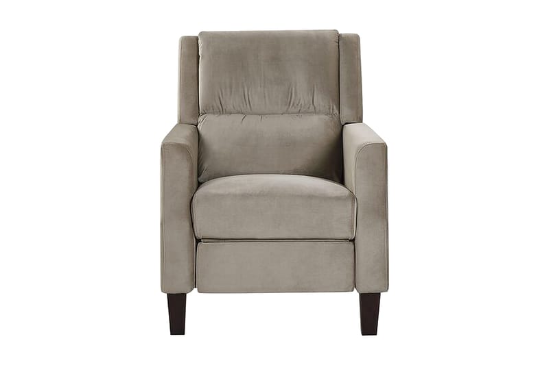 OLTEDAL Fåtölj Sammet/Beige/Grå - Möbler - Vardagsrum - Fåtöljer