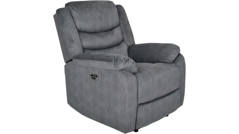 Olvani Reclinerfåtölj i tyg elektrisk - Grå - Möbler - Vardagsrum - Fåtöljer - Biofåtöljer & reclinerfåtöljer
