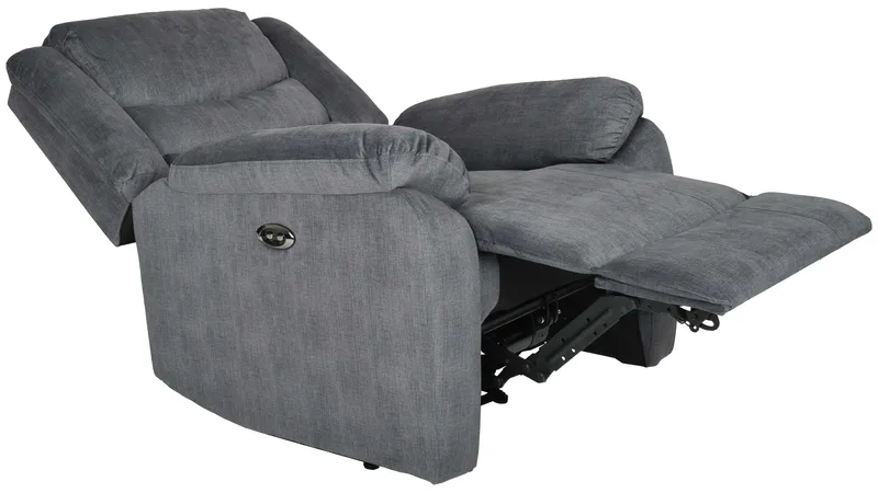 Olvani Reclinerfåtölj i tyg elektrisk - Grå - Möbler - Vardagsrum - Fåtöljer - Biofåtöljer & reclinerfåtöljer