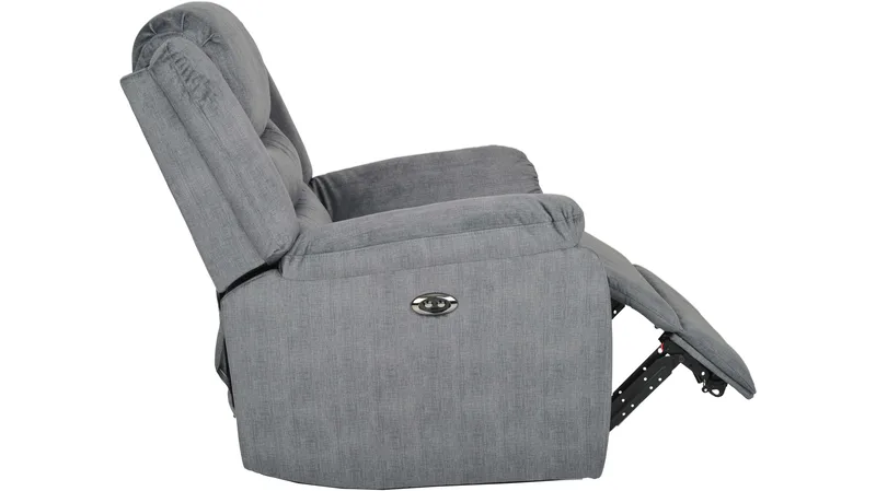 Olvani Reclinerfåtölj i tyg elektrisk - Grå - Möbler - Vardagsrum - Fåtöljer - Biofåtöljer & reclinerfåtöljer