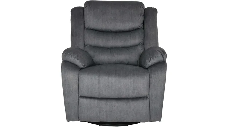 Olvani Reclinerfåtölj i tyg manuell - Grå - Möbler - Vardagsrum - Fåtöljer - Biofåtöljer & reclinerfåtöljer