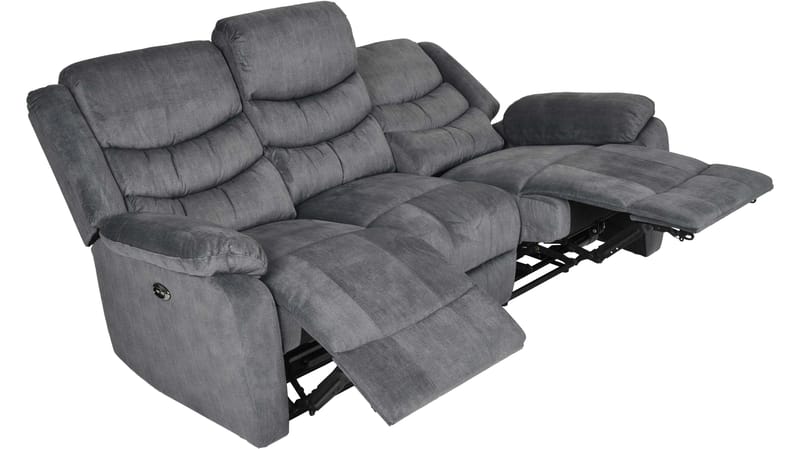 Olvani Reclinerfåtölj i tyg manuell - Grå - Möbler - Vardagsrum - Fåtöljer - Biofåtöljer & reclinerfåtöljer