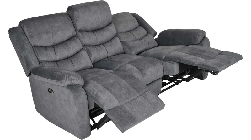 Olvani Reclinerfåtölj i tyg manuell - Grå - Möbler - Vardagsrum - Fåtöljer - Biofåtöljer & reclinerfåtöljer