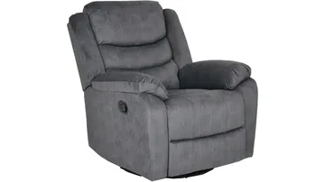 Olvani Reclinerfåtölj i tyg manuell - Grå - Möbler - Vardagsrum - Fåtöljer - Biofåtöljer & reclinerfåtöljer