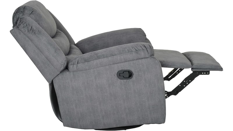Olvani Reclinerfåtölj i tyg manuell - Grå - Möbler - Vardagsrum - Fåtöljer - Biofåtöljer & reclinerfåtöljer