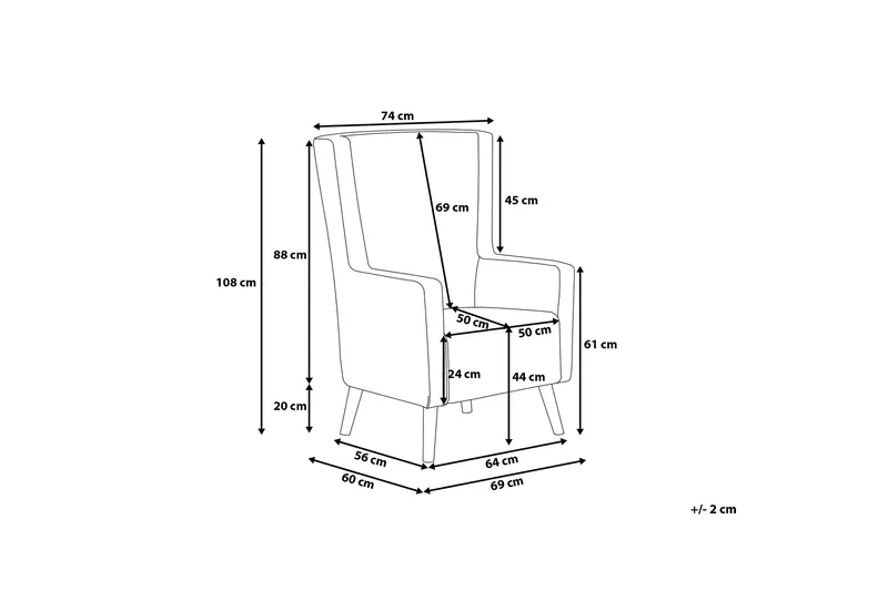 Oneida Fåtölj - Gul - Möbler - Vardagsrum - Fåtöljer