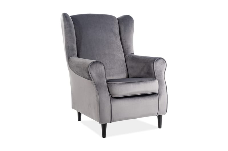 Abaron Öronlappsfåtölj, Grå