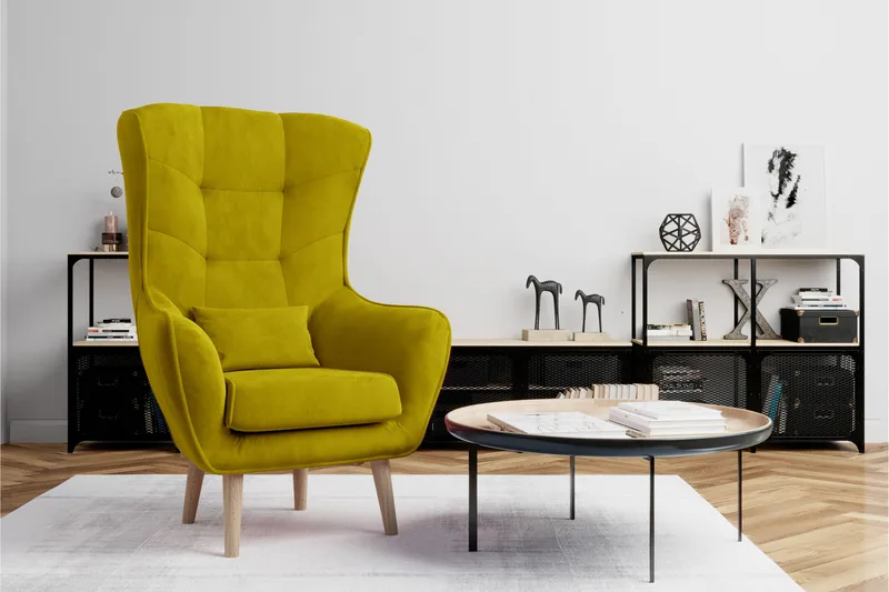 Arti Öronlappsfåtölj - Grön - Möbler - Vardagsrum - Fåtöljer - Öronlappsfåtölj