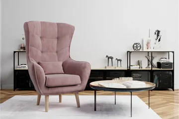 Arti Öronlappsfåtölj - Rosa - Möbler - Vardagsrum - Fåtöljer - Öronlappsfåtölj