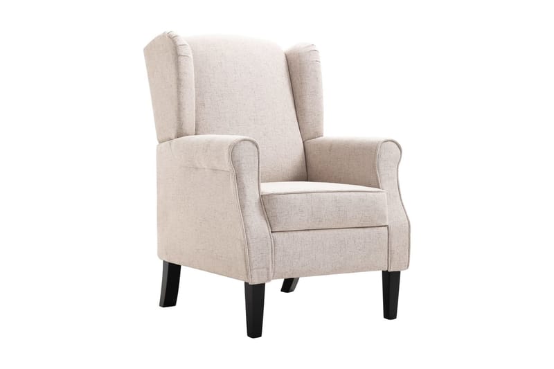 Fåtölj beige tyg - Beige - Möbler - Vardagsrum - Fåtöljer - Öronlappsfåtölj