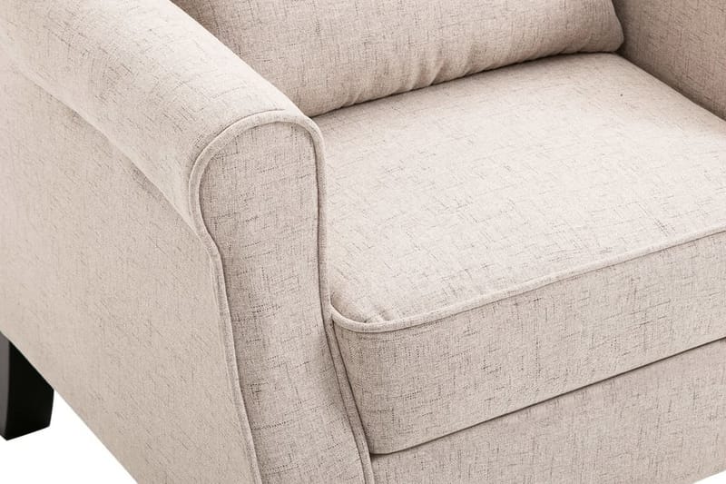 Fåtölj beige tyg - Beige - Möbler - Vardagsrum - Fåtöljer - Öronlappsfåtölj