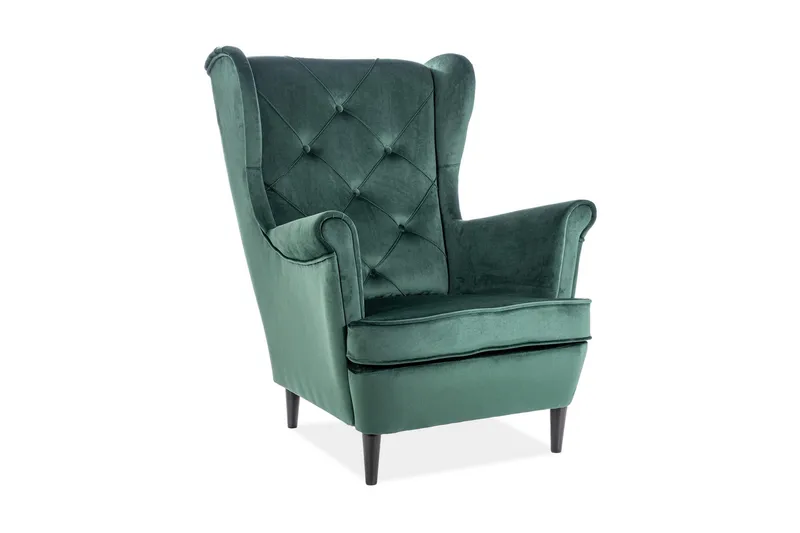 Ladella Öronlappsfåtölj - Grön - Möbler - Vardagsrum - Fåtöljer - Öronlappsfåtölj