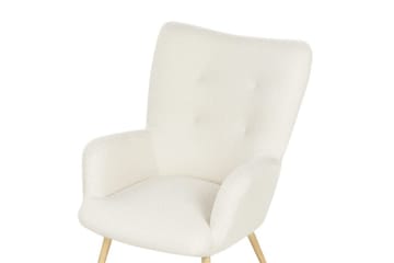 Öronlappsfåtölj Vejle - Beige, svart - Möbler - Vardagsrum - Fåtöljer - Öronlappsfåtölj
