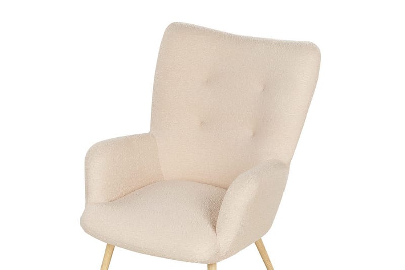 Öronlappsfåtölj Vejle - Rosa, mörkt trä - Möbler - Vardagsrum - Fåtöljer - Öronlappsfåtölj