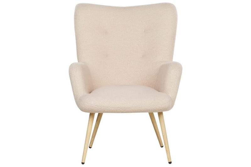 Öronlappsfåtölj Vejle - Rosa, mörkt trä - Möbler - Vardagsrum - Fåtöljer - Öronlappsfåtölj