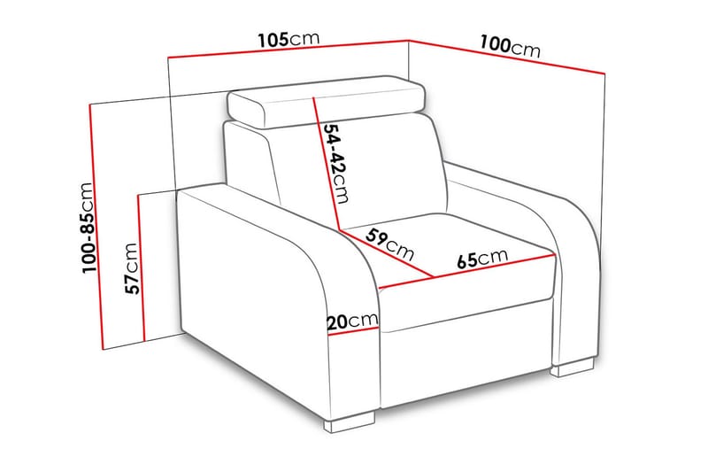 Oslo Fåtölj - Brun - Möbler - Vardagsrum - Fåtöljer