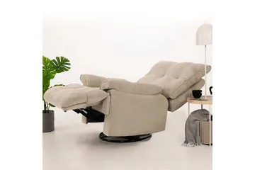 Osmara Reclinerfåtölj Elektrisk - Krämvit - Möbler - Vardagsrum - Fåtöljer - Biofåtöljer & reclinerfåtöljer